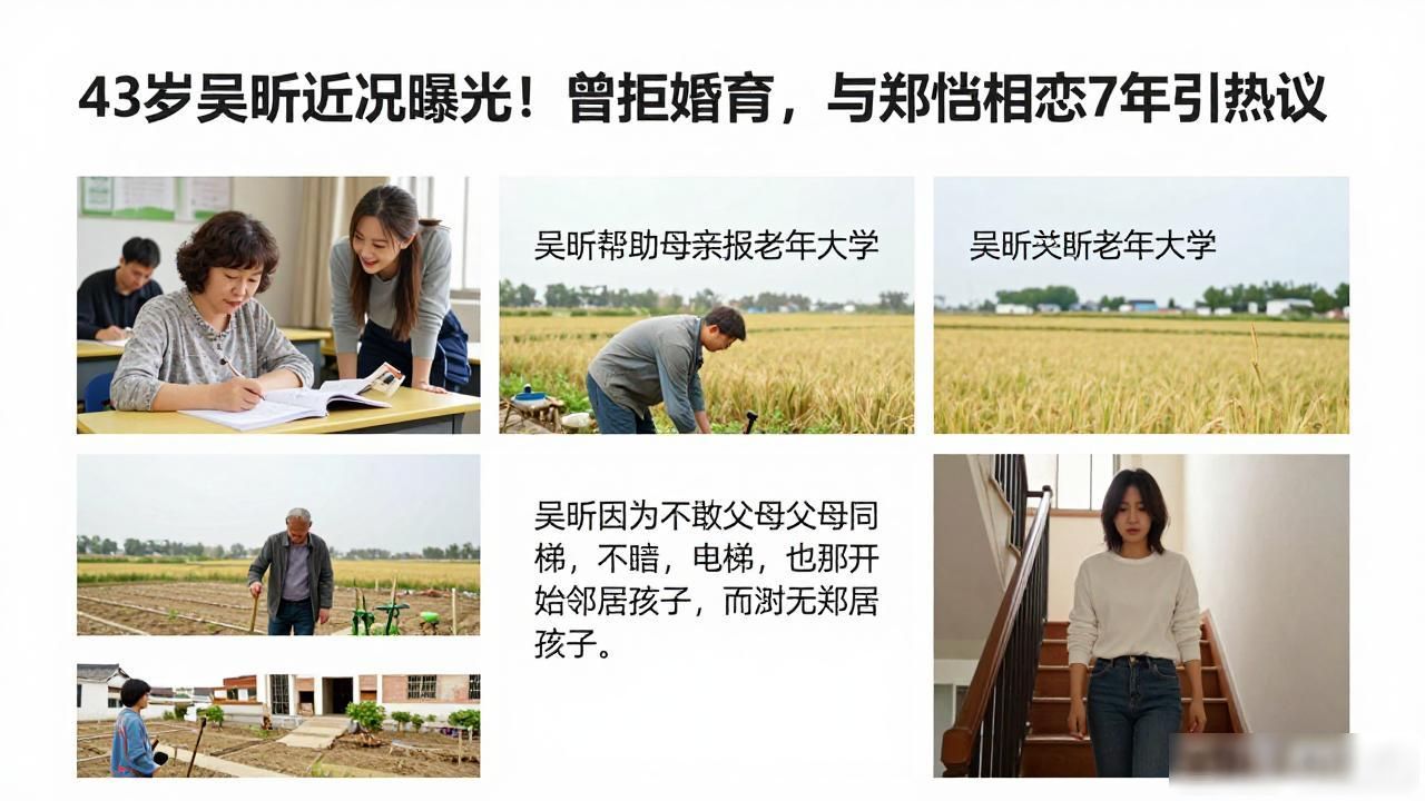 43岁吴昕近况曝光！曾拒婚育，与郑恺相恋7年引热议